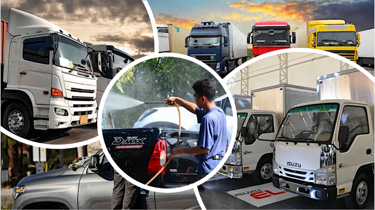 Our Services - Cars, Bakkies, Panel Vans, Light and Heavy Commercial Vehicles, Earthworks Equipment